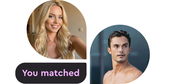 A match notification in Doubble